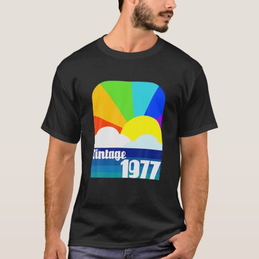 ヴィンテージ1977 45位誕生日45歳誕生日 Tシャツ (正面)