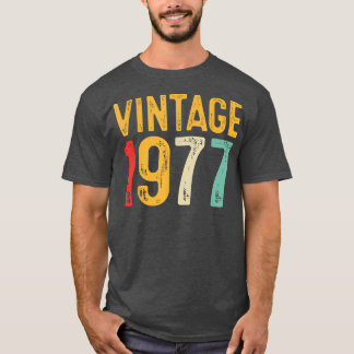 ヴィンテージ1977 45th誕生日装飾男性45 tシャツ