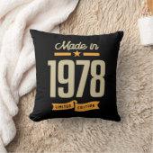 ヴィンテージ1978年以来の誕生日ギフト クッション (ブランケット)