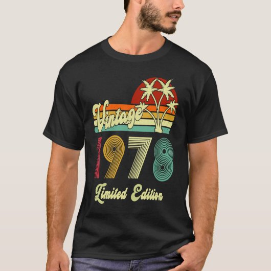 ヴィンテージ1978年45歳45誕生日 Tシャツ (正面)