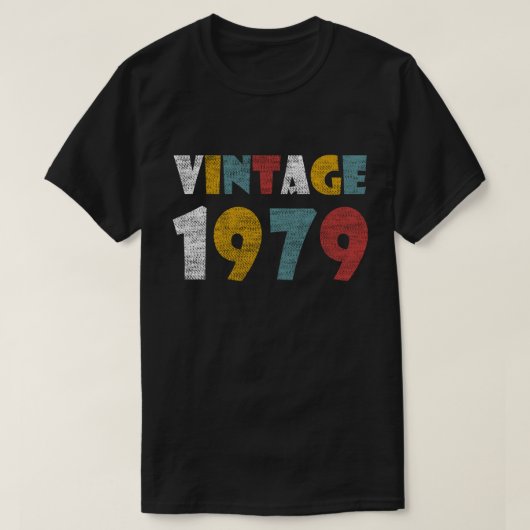 ヴィンテージ1979の40歳のクールな誕生日プレゼント Tシャツ (デザイン正面)