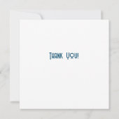 ヴィンテージ1979レトロストライプサン サンキューカード (裏面)