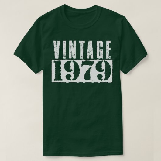 ヴィンテージ1979ヴィンテージホワイト文字 Tシャツ (デザイン正面)