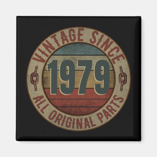 ヴィンテージ1979年以来すべてのオリジナル部品。 マグネット (正面)