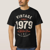 ヴィンテージ1979年以来 – 43番目の誕生日レトロクラシック Tシャツ (正面)