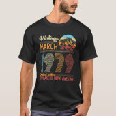 ヴィンテージ1979年3月43歳43誕生日デコ Tシャツ (正面)