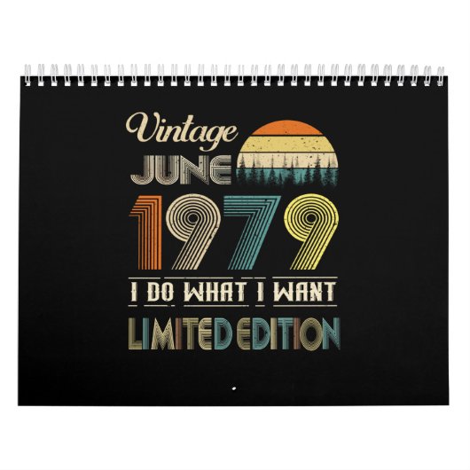 ヴィンテージ1979年6月私が欲しい限定版 カレンダー (カバー)