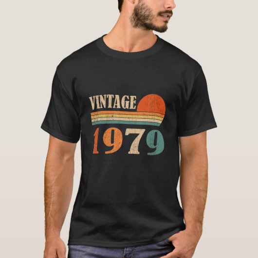 ヴィンテージ1979 おもしろい 43歳キッズ男性43R Tシャツ (正面)