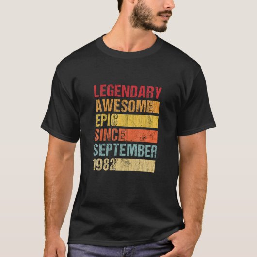 ヴィンテージ198素晴らし年9月以来の伝説的エピック Tシャツ (正面)