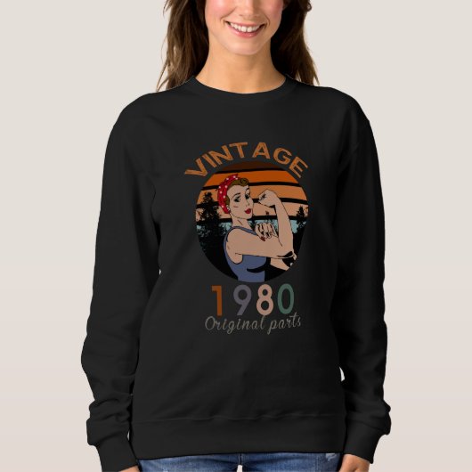 ヴィンテージ1980オリジナル部品 スウェットシャツ (正面)