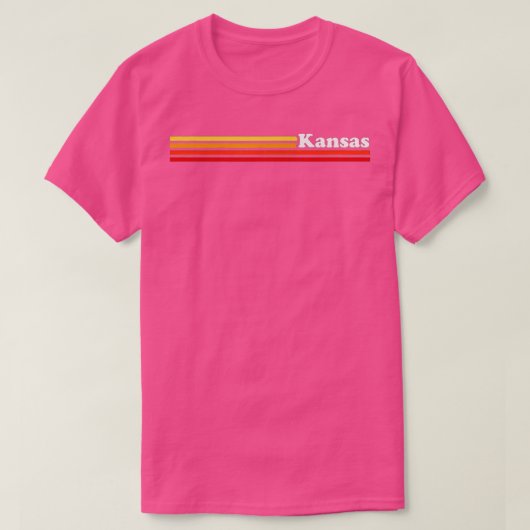 ヴィンテージ1980年代スタイルカンザス Tシャツ (デザイン正面)