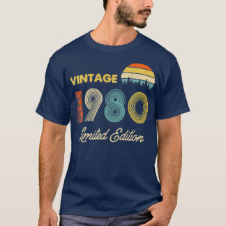 ヴィンテージ1980年限定版40th Birthday Tシャツ