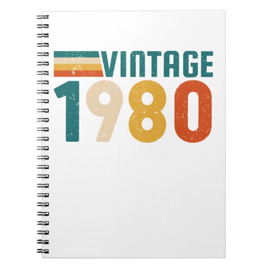 ヴィンテージ1980 ノートブック (正面)