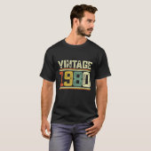 ヴィンテージ1980 41誕生日ギフト男性41年 Tシャツ (正面フル)