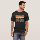 ヴィンテージ1980 42誕生日女男性へ性42年 Tシャツ (正面フル)