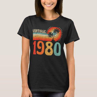ヴィンテージ1980 43誕生日男の子43歳 Tシャツ