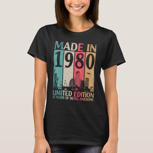 ヴィンテージ1980 Ltd版42年 Tシャツ (正面)