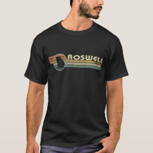 ヴィンテージ1980sスタイルロズウェル、GA Tシャツ