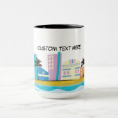 ヴィンテージ1980sマイアミポスター マグカップ (中央)