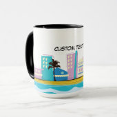 ヴィンテージ1980sマイアミポスター マグカップ (正面左)