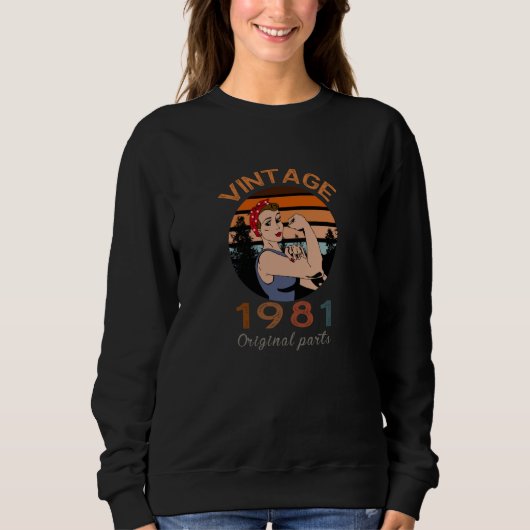 ヴィンテージ1981オリジナル部品 スウェットシャツ (正面)