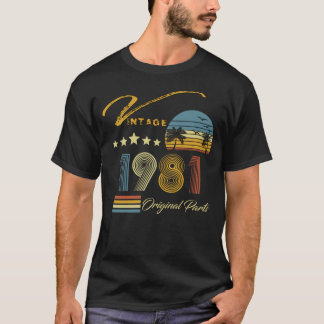 ヴィンテージ1981年 – 42誕生日42歳 Tシャツ