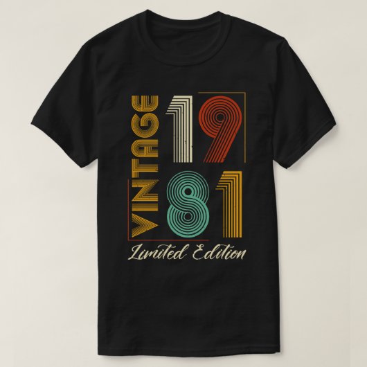 ヴィンテージ1981限定版 Tシャツ (デザイン正面)