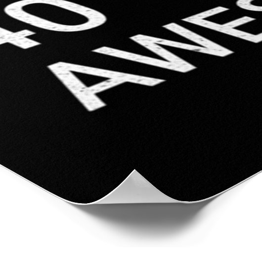 ヴィンテージ1981 40th誕生日引用文アイディア誕生日 ポスター (角)