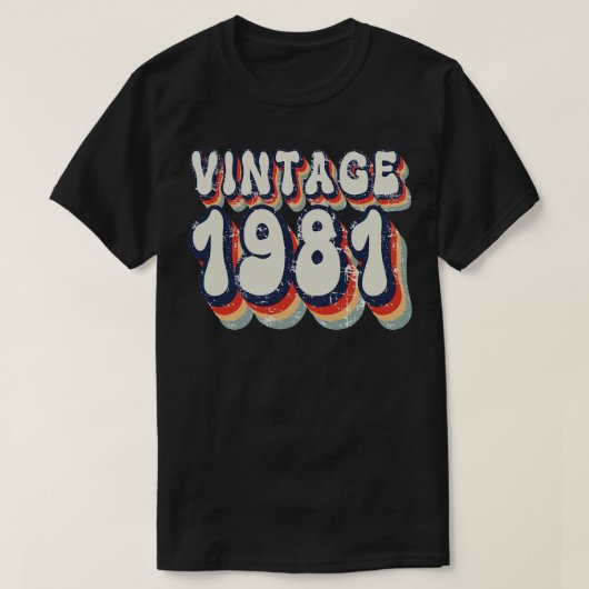 ヴィンテージ1981 Tシャツ (デザイン正面)