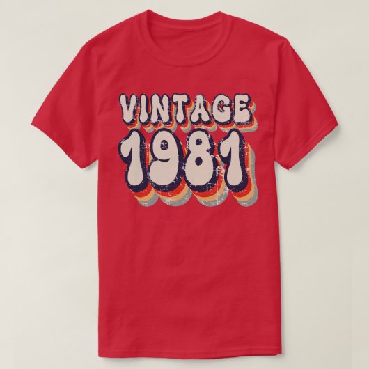 ヴィンテージ1981 Tシャツ (デザイン正面)