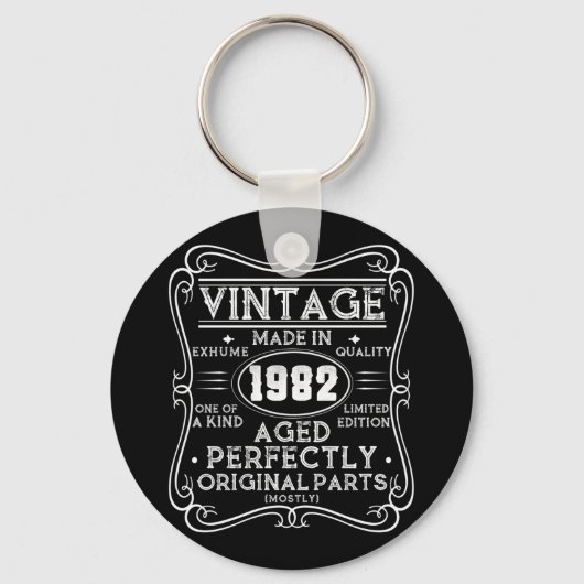 ヴィンテージ1982年レトロクラシック キーホルダー (正面)