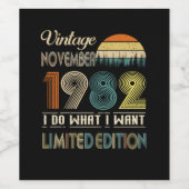 ヴィンテージ1982年11月限定版 ワインラベル (シングルラベル)