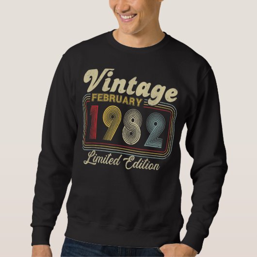 ヴィンテージ1982年2月40日 スウェットシャツ (正面)