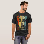 ヴィンテージ1982年3月40日 Tシャツ (正面フル)