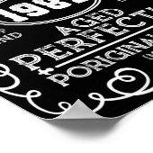 ヴィンテージ1982男の神話レジェンド39誕生日 ポスター (角)