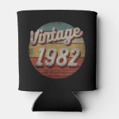 ヴィンテージ1982男性女性誕生日ギフト 缶クーラー (裏面)