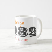 ヴィンテージ1982限定版プレゼント コーヒーマグカップ (正面右)