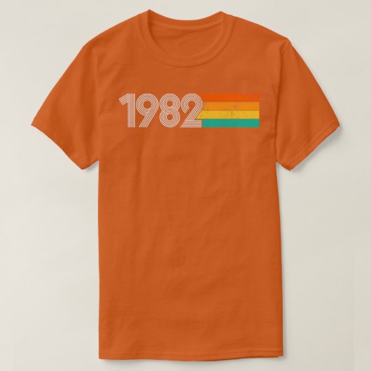 ヴィンテージ1982 39年誕生日ギフトレトロ Tシャツ (デザイン正面)