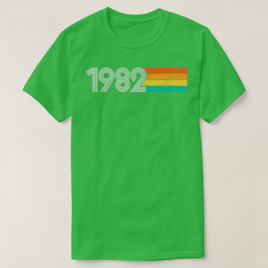ヴィンテージ1982 39年誕生日ギフトレトロ Tシャツ (デザイン正面)