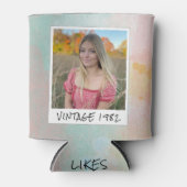 ヴィンテージ1982 40th誕生日フォトクーラーボックス 缶クーラー (正面)