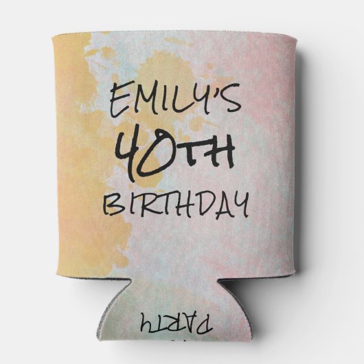 ヴィンテージ1982 40th誕生日フォトクーラーボックス 缶クーラー (裏面)