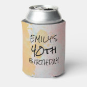 ヴィンテージ1982 40th誕生日フォトクーラーボックス 缶クーラー (缶裏面)