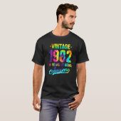 ヴィンテージ1982 40th誕生日絞り染め40歳Bei Tシャツ (正面フル)