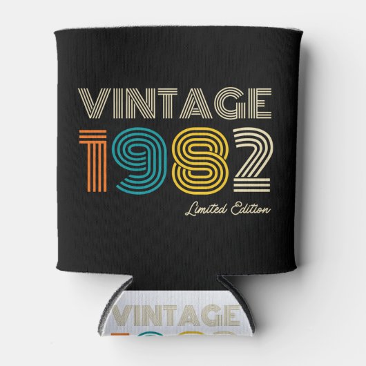 ヴィンテージ1982 42誕生日 缶クーラー (正面)