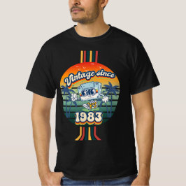 ヴィンテージ1983レトロスローバック42誕生日 Tシャツ