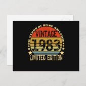 ヴィンテージ1983年限定38年 ポストカード (正面/裏面)