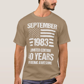 ヴィンテージ1983年9月限定版40年 Tシャツ