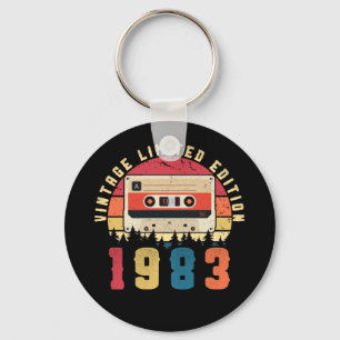 ヴィンテージ1983誕生日カセットテープ キーホルダー