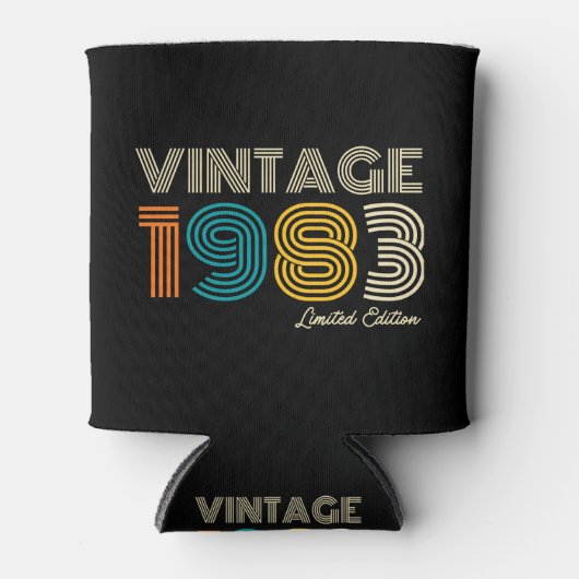 ヴィンテージ1983限定版40th誕生日 缶クーラー (正面)