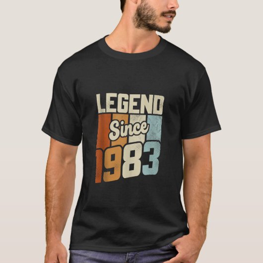 ヴィンテージ1983 40誕生日装飾男性女性40t tシャツ (正面)
